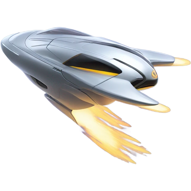 flying spaceship emoji