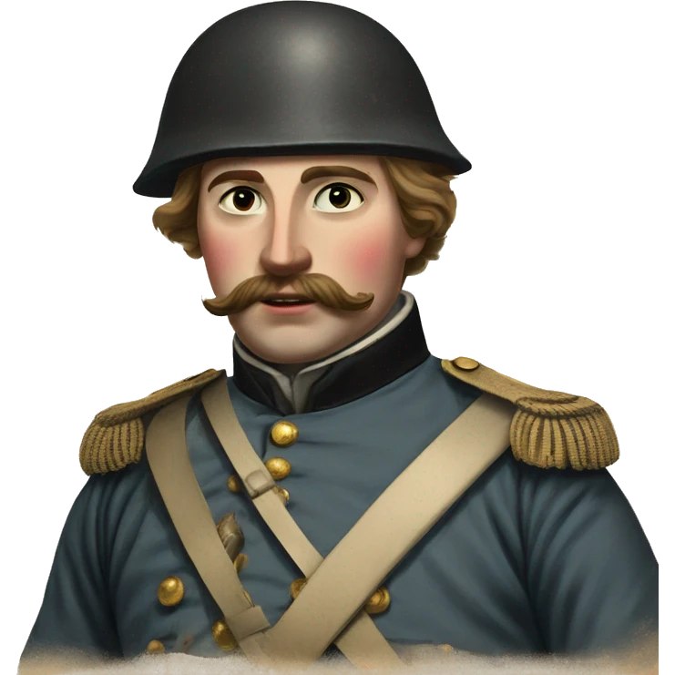 british soldier with gun 19 century emoji