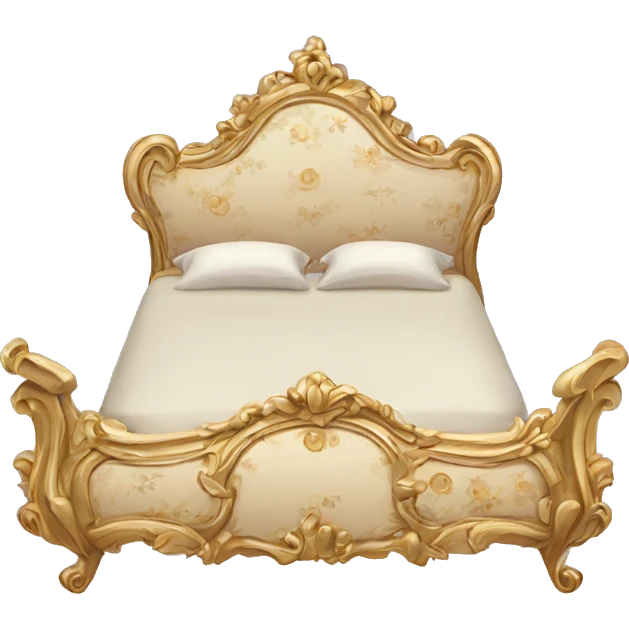 fancy rococo bed emoji