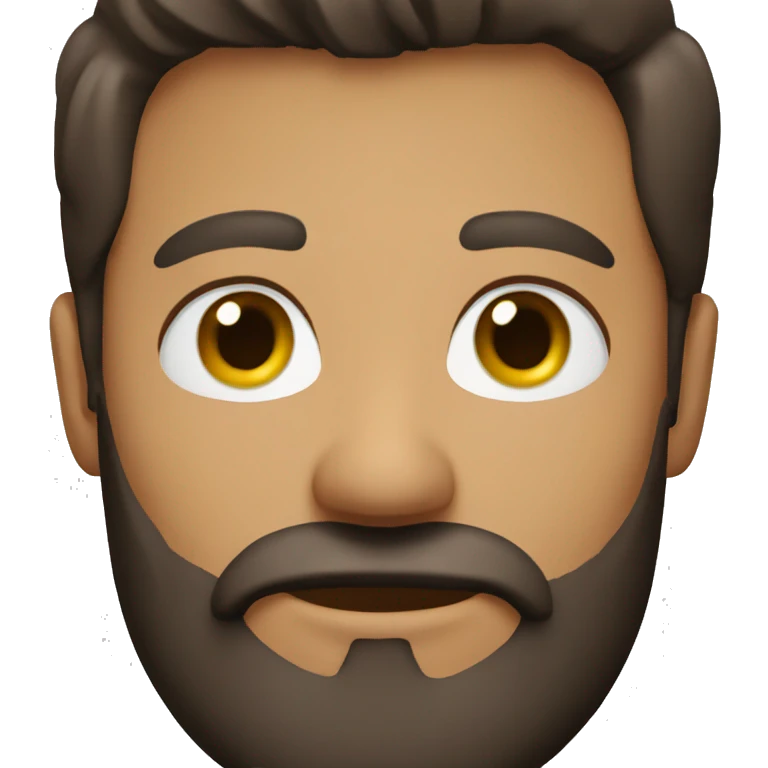 Brunette man with beard  emoji