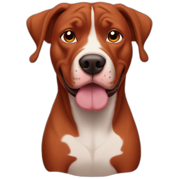 Clifford big red pit bull emoji