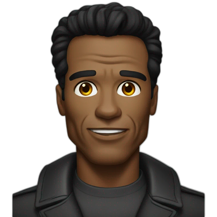 black Arnold schwarzenegger emoji