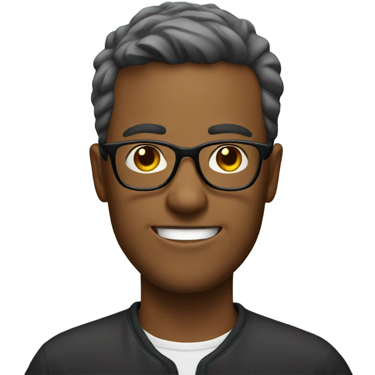 guy in car with glasses emoji