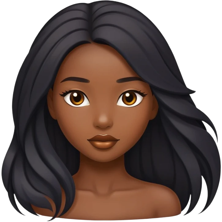 beautiful sexy ebony girl emoji