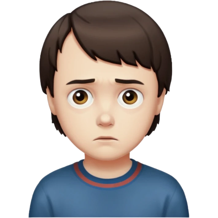 will's from stranger things sad emoji