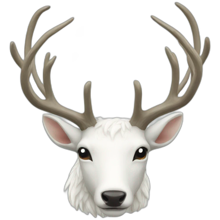 white stag emoji