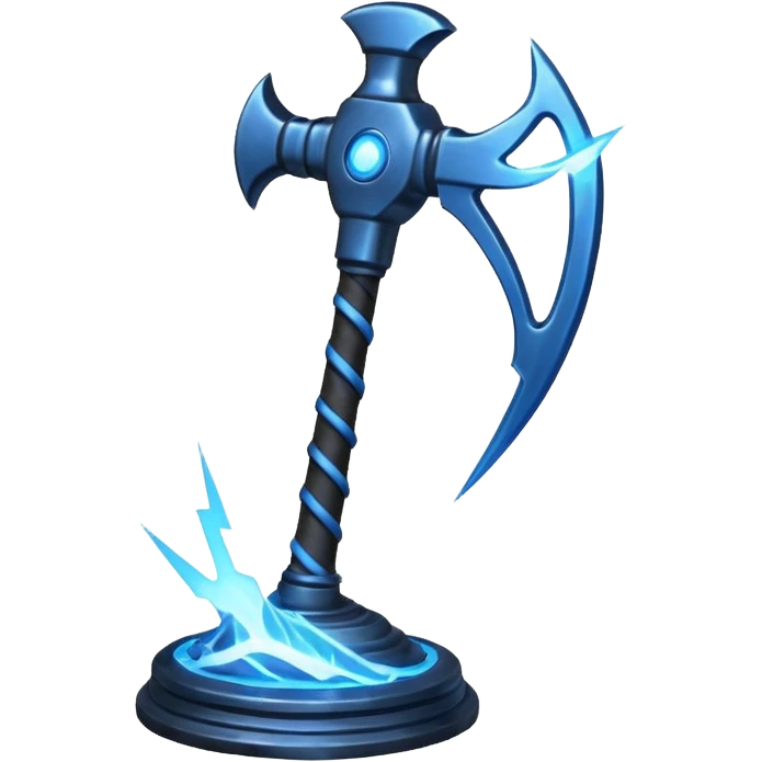 storm breaker with electricity liek thor hammer emoji