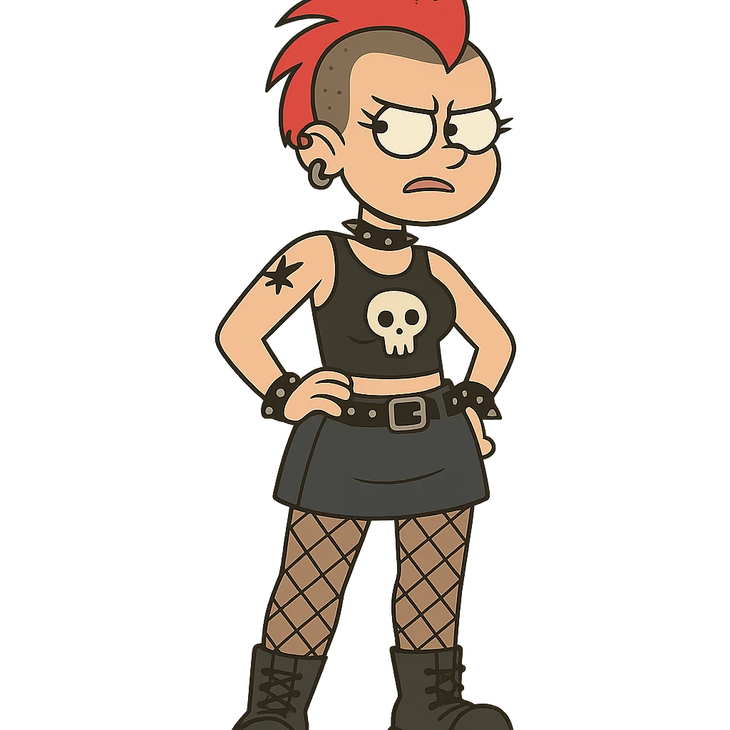 punk rock girl emoji