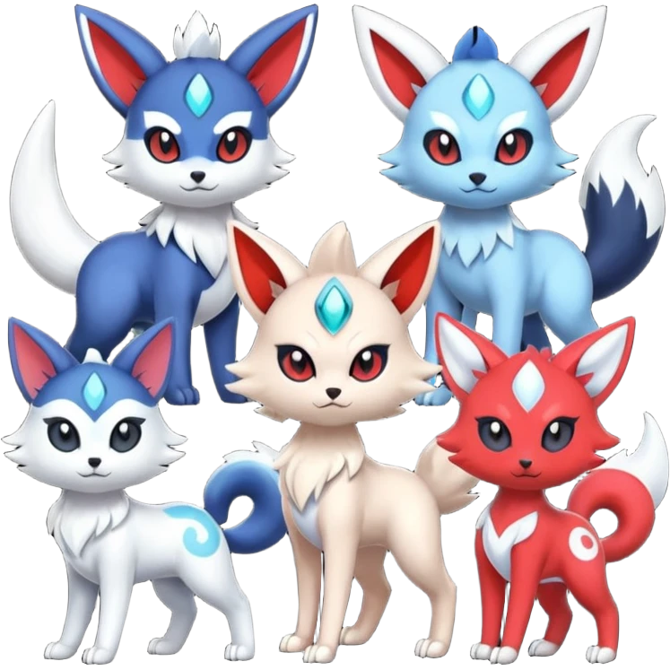 Zangoose-Meloetta-Zorua-Meowstic-Absol-fusion emoji