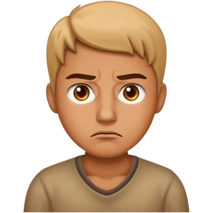 Annoyed confused emoji