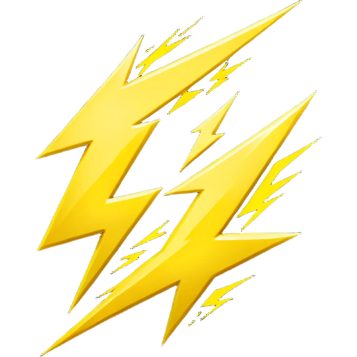 Fortnite logo F with lightning bolt emoji
