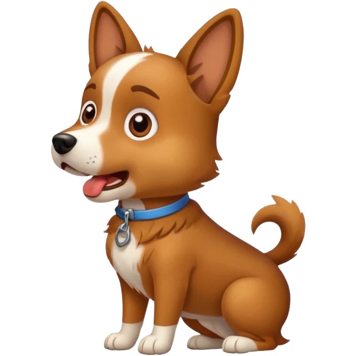 Barking dog emoji