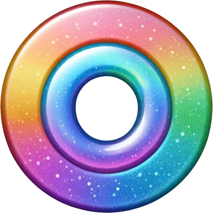 Glitter inner circle emoji