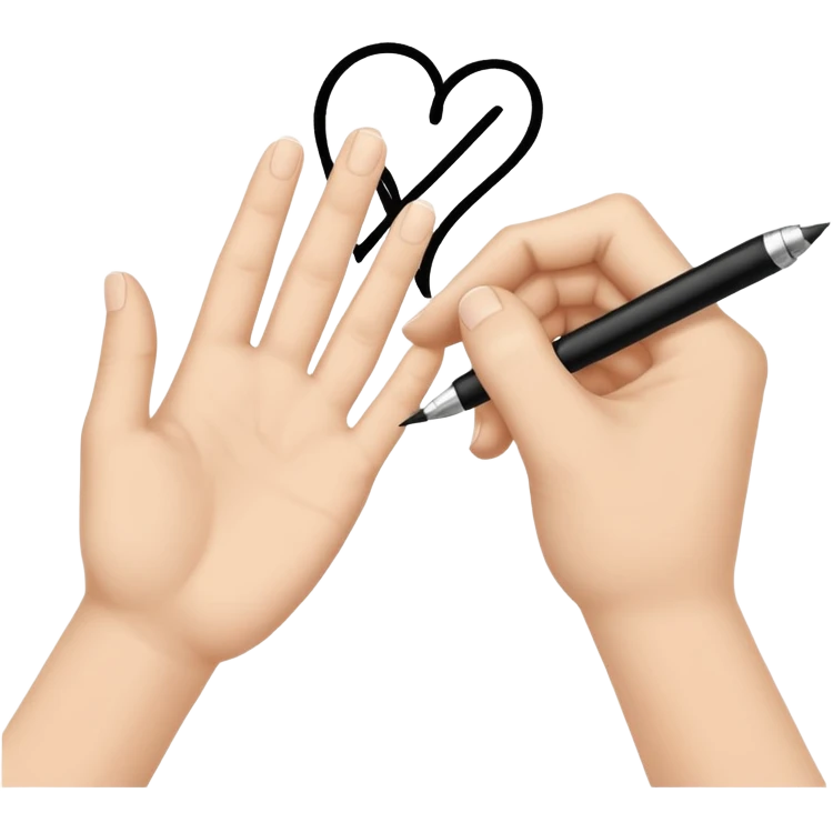 Ανοιγουν χερια και γραφει την λεξη συμβολισμος emoji