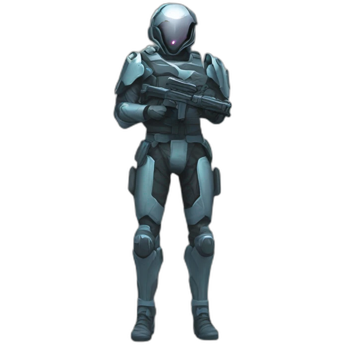 futuristic Phantom Infiltration armored pants ghost effect emoji
