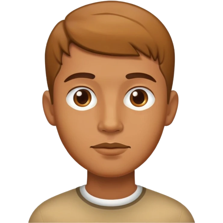 Caramel guy with an Edgar haircut  emoji