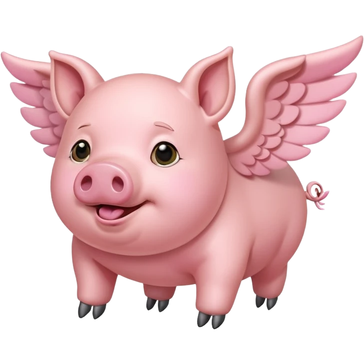 Flying pig  emoji