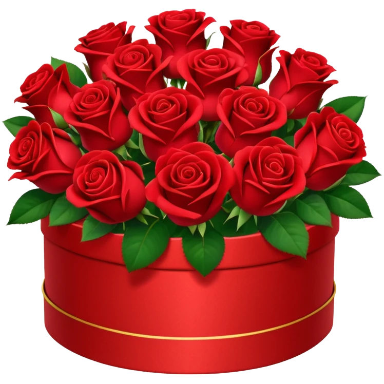 Bouquet of red roses in luxurious package for Valentine’s Day  emoji