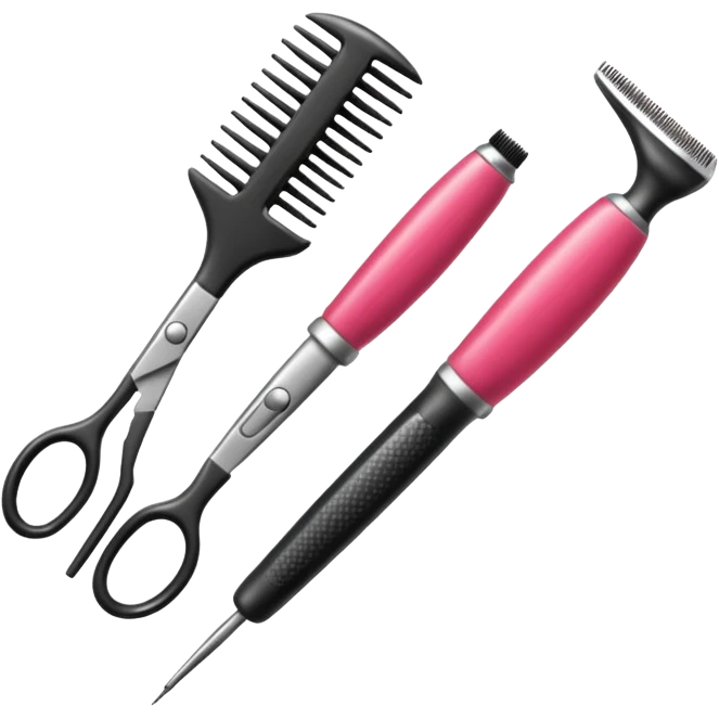 hairdresser tool emoji