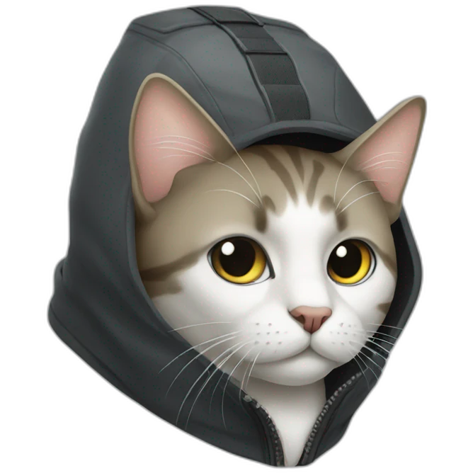 Cat hacker emoji