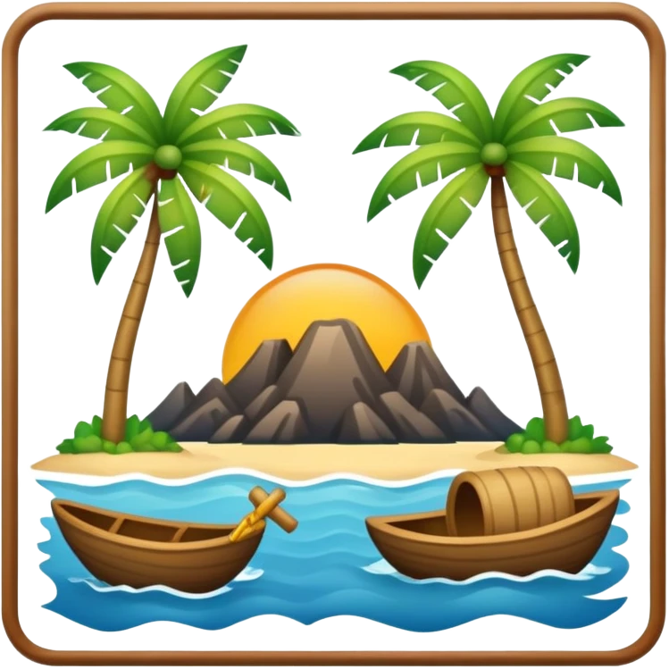 pacific island emoji with square border emoji