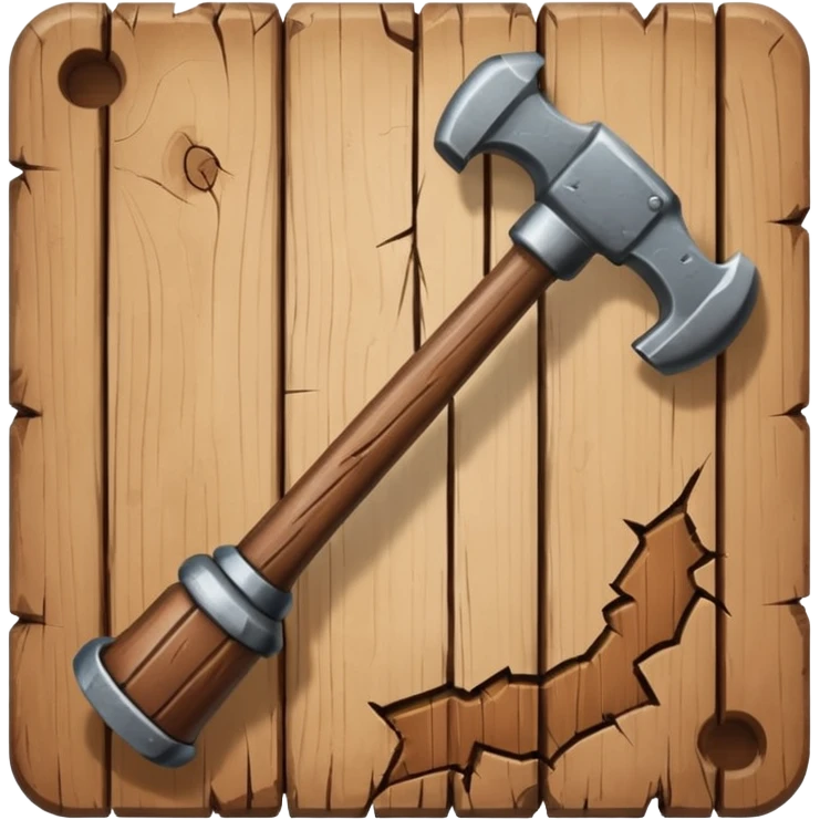 Banhammer with Text BAN! emoji