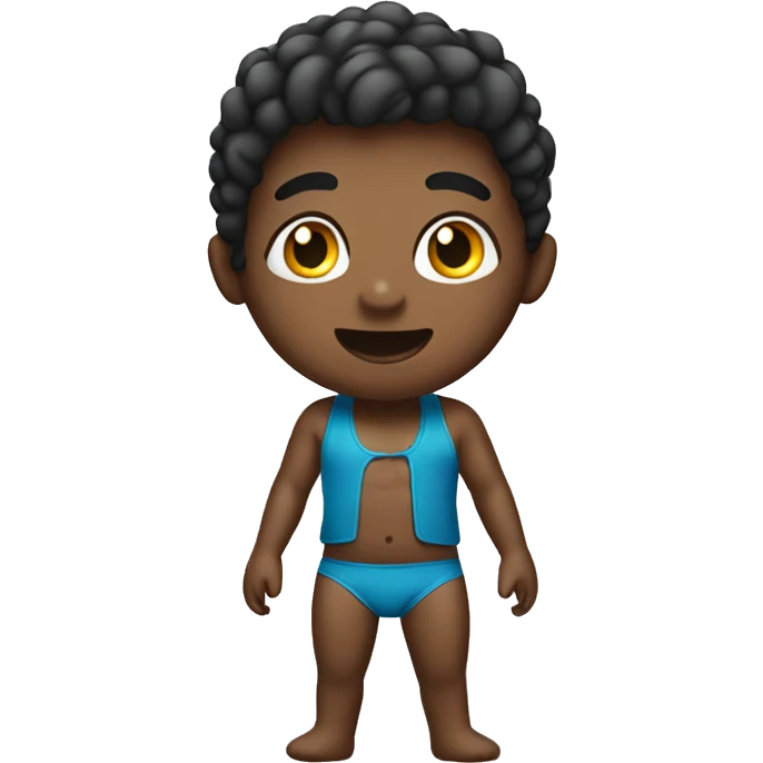 A boy who is gay wearing bikini emoji