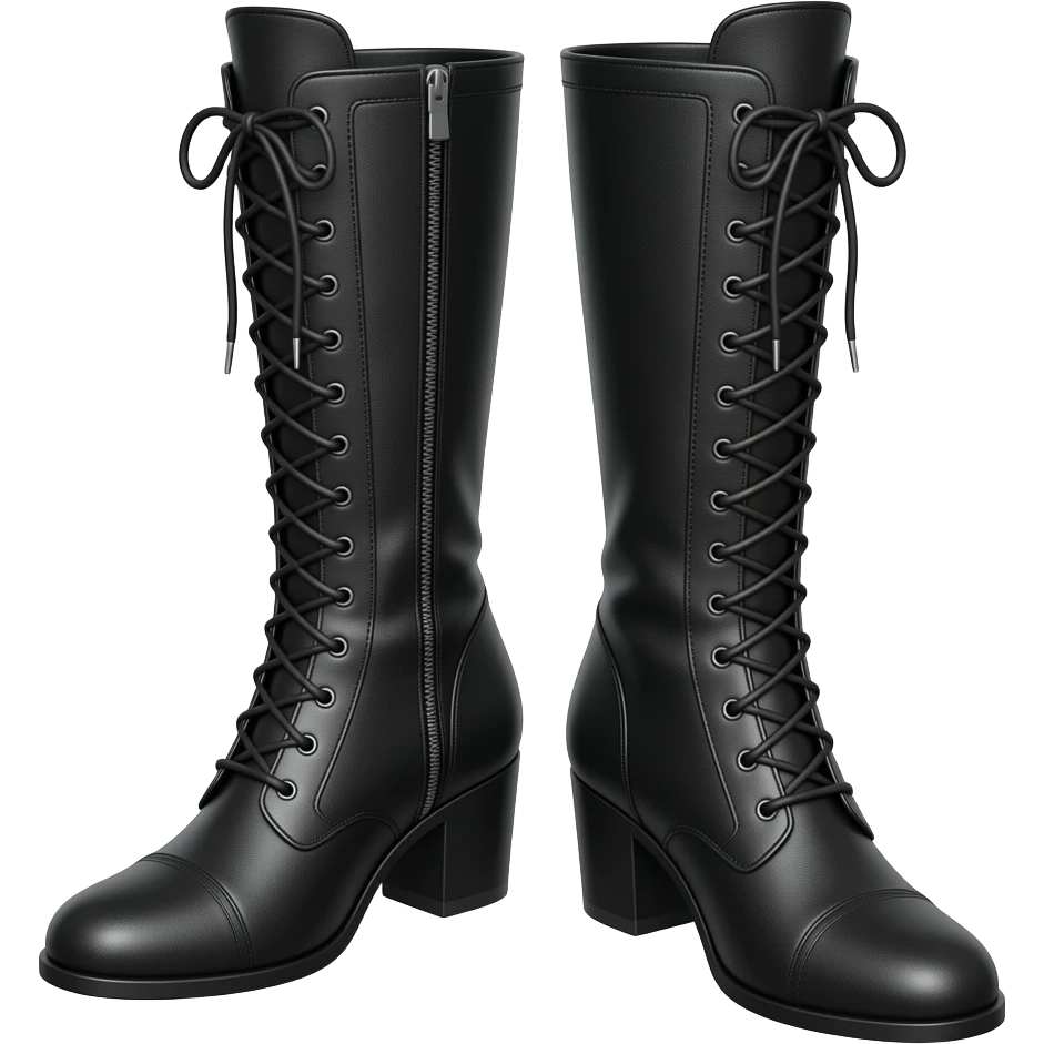 Hyperrealistic 3d, rendering, isolated, highly detailed, vegan leather mid calf Demonia Muerto boots, 8k. No emoji icons, no emoji faces  emoji