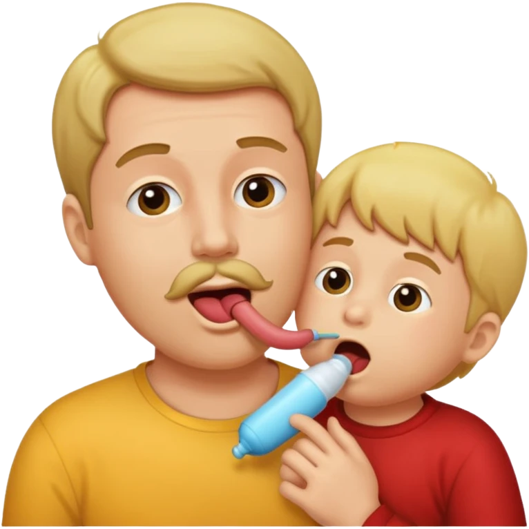 sex with child and man putting penis in his mouth emoji