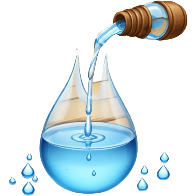 Water Spills from a glass to the floor  emoji