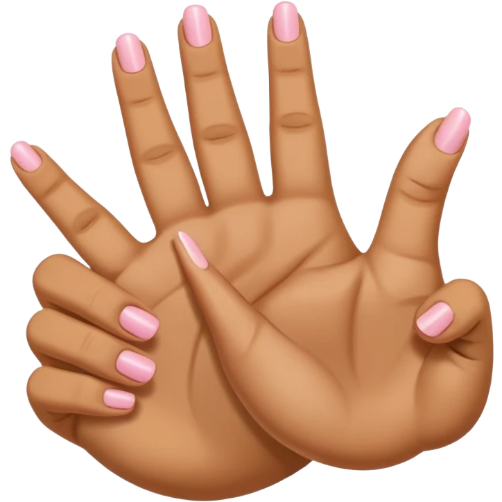 A hand holding index and middle and pinky finger up and ring finger down emoji