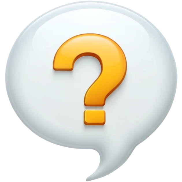 Question message bubble emoji