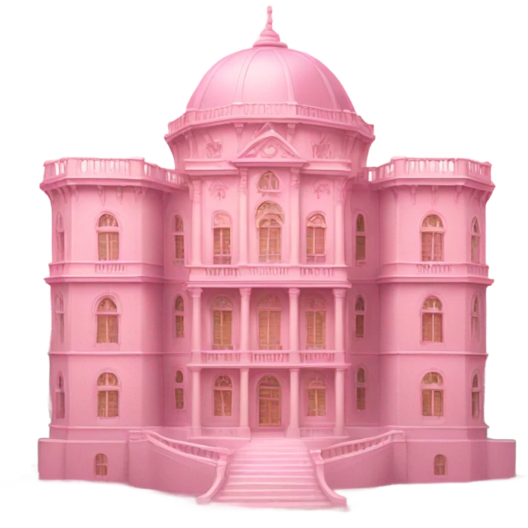 A magnificent palace in light pink emoji
