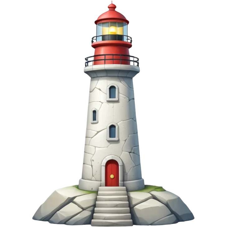 A light house with the number 7 on it emoji