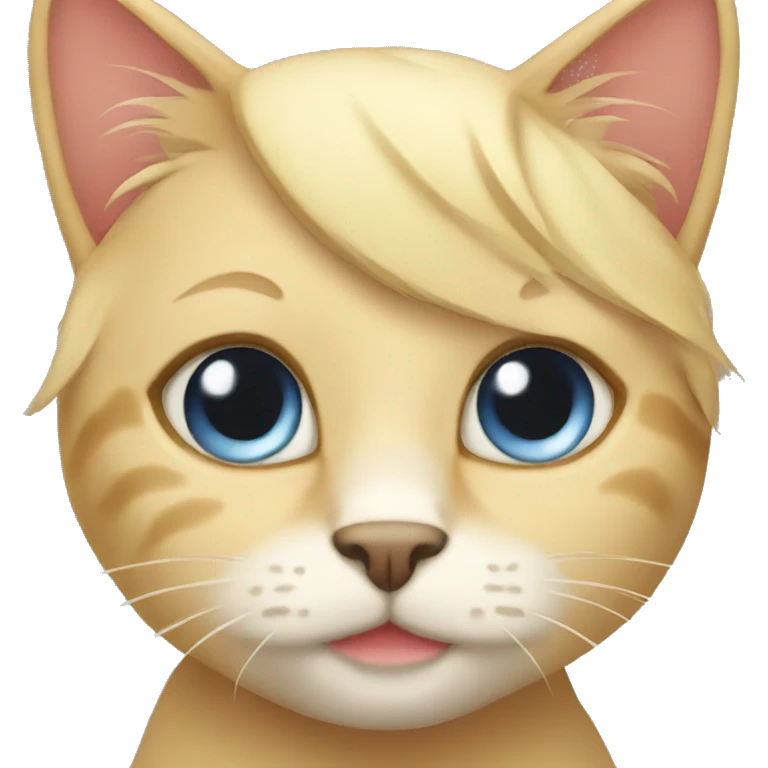 Blonde cat emoji