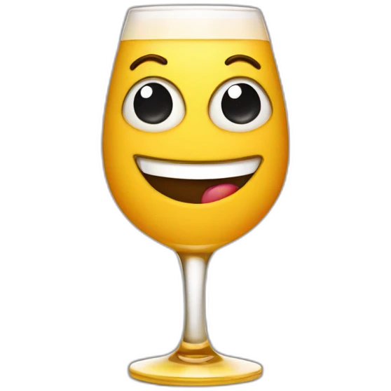 alcoholic, cheerful womanizer emoji