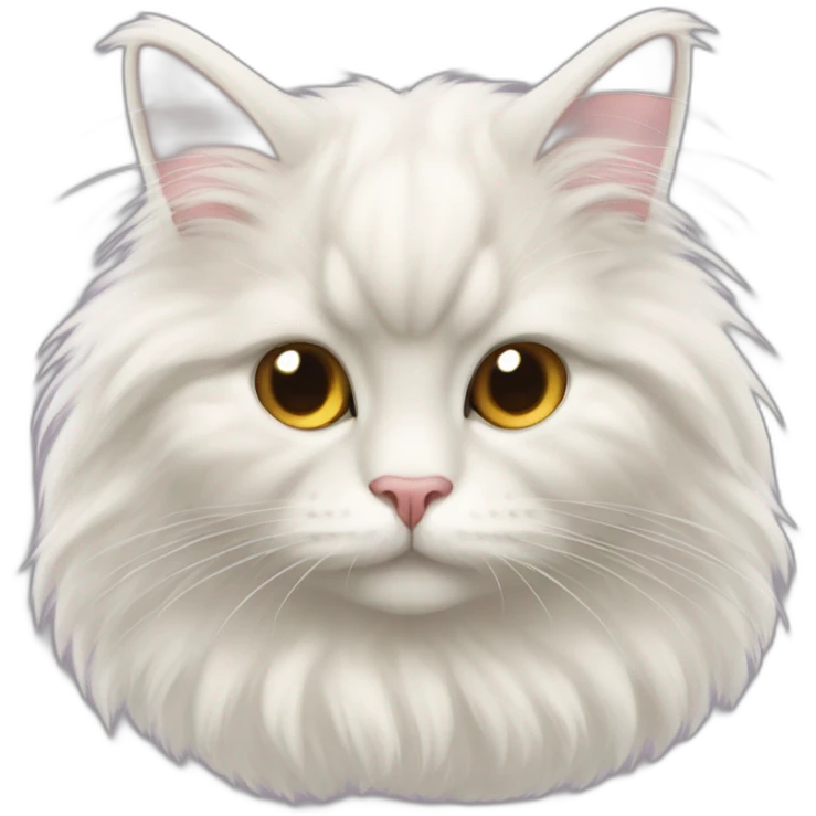 gato angora mostrando la panza emoji