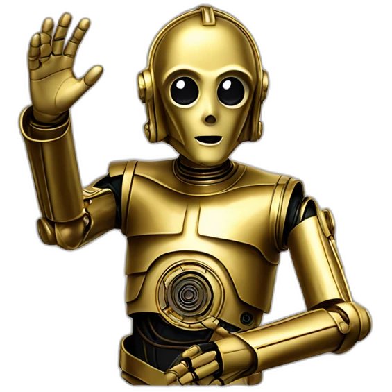 C3po waving emoji