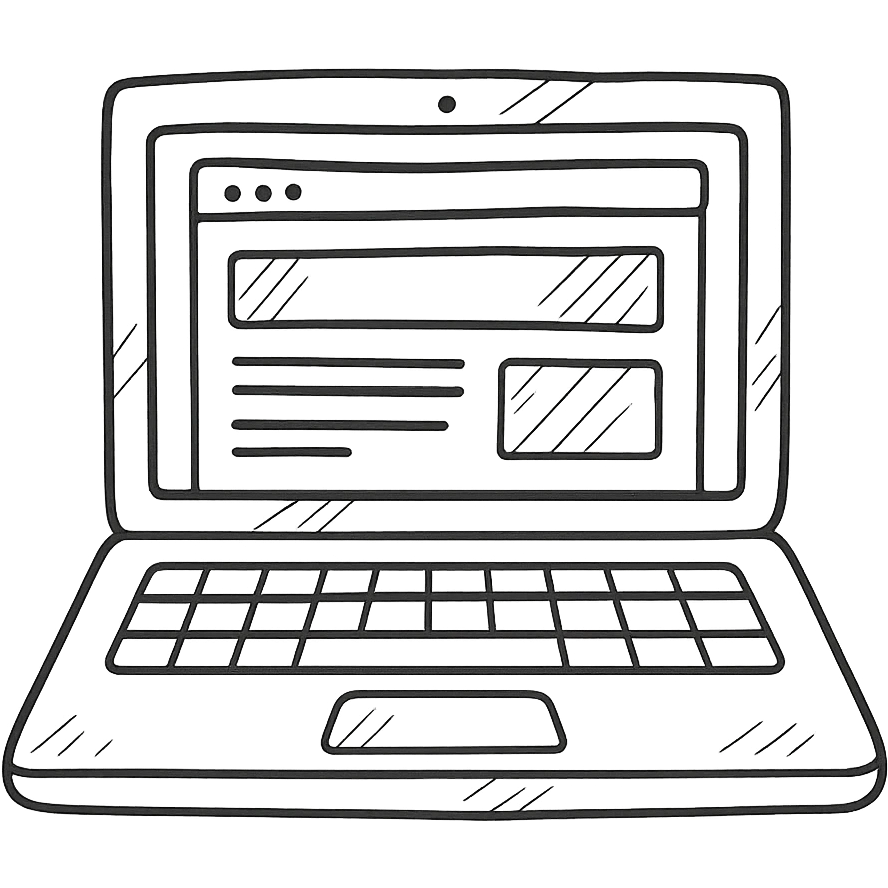 website at laptop mockup emoji