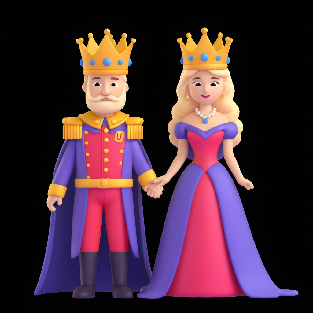 disney king and queen posing emoji