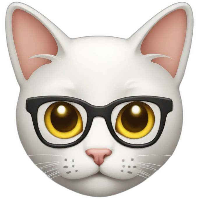 Computer programmer cat emoji