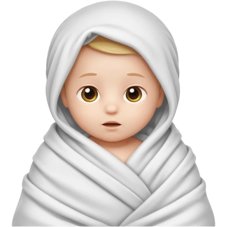 new born baby wrapped up emoji