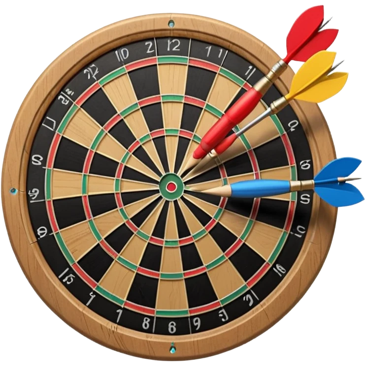 Dartboard with darts emoji