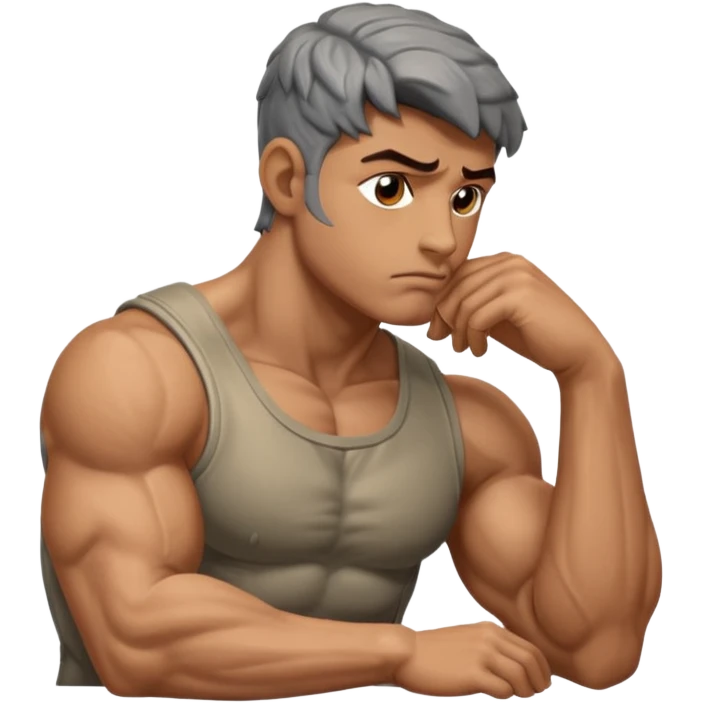 the thinker miguel angelo emoji