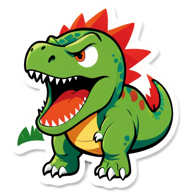 Angry dinosaur  emoji
