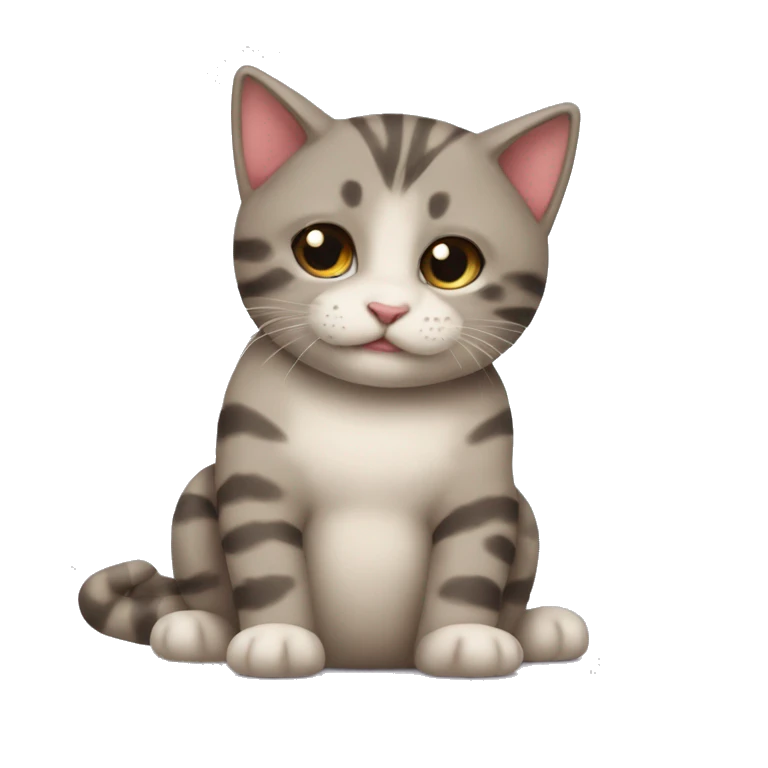 Un gatto che bacia un altro gatto  emoji