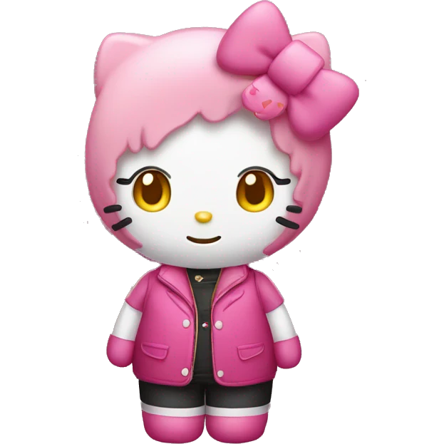 Lesbian hello kitty emoji