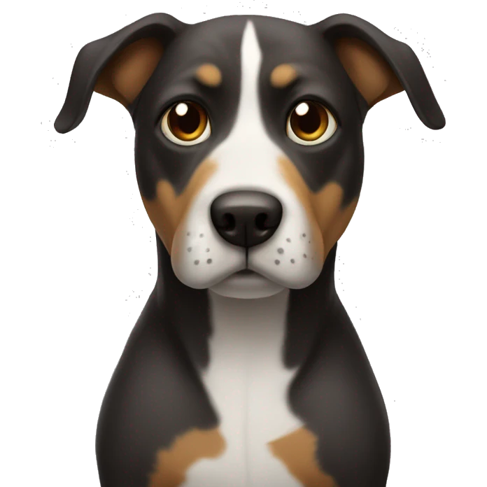Perro con capa que habla emoji