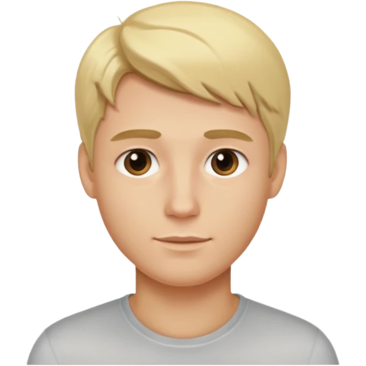 blonde guy with girl features emoji
