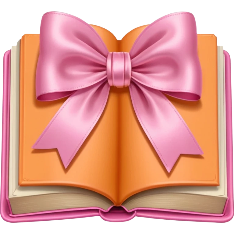 switch it so its pink bow really light orange book emoji